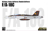 Kinetic K48185 1/48 F/A-18C Hornet Model Kit Plastic Hobby Build US Navy Jet New