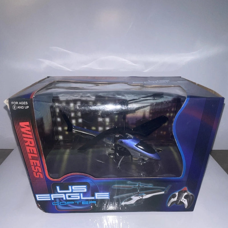 Excite US Eagle Copter Micro Electric Wireless RC Helicopter RTR Blue/Black
