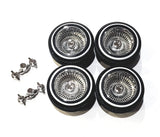 Chrome  65  Lincoln Wire 1/24, 1/25 scale Model Car Rims