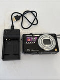 Panasonic LUMIX DMC-FH20 14.1MP 8x Optical Digital Camera Black Tested Working