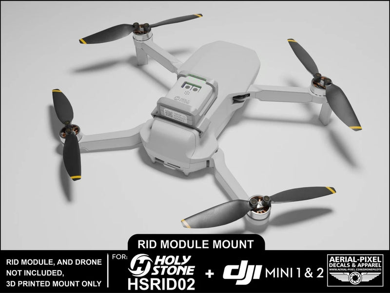 DJI Mavic Mini and Mini 2 Holy Stone HSRID02 or Holyton HT65 Remote ID Mount
