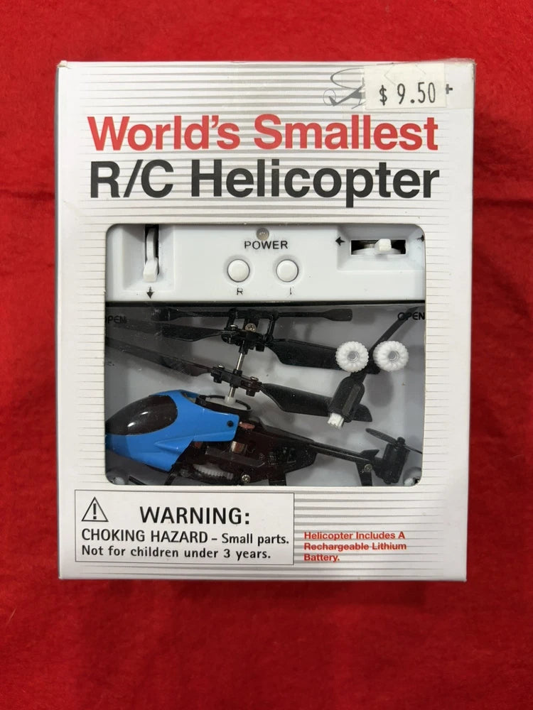 WORLD'S SMALLEST R/C HELICOPTER WESTMINSTER 0966 LITHIUM ION, Blue