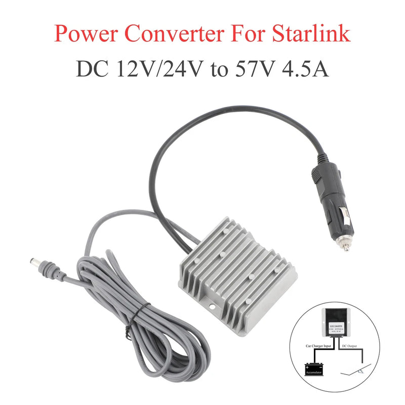 12V/24V to 57V Boost Converter 4.5A Step Up Voltage Module Durable Car Power DC