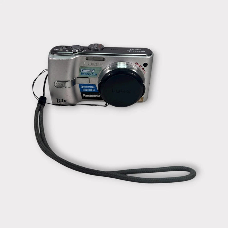 Panasonic Lumix DMC-TZ1 Digital Camera Untested As Is Mega O.I.S Leica Silver