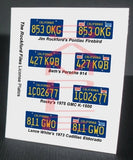 ROCKFORD FILES TV car miniature LICENSE PLATES for 1/25 scale MODEL CARS¡ªREAD