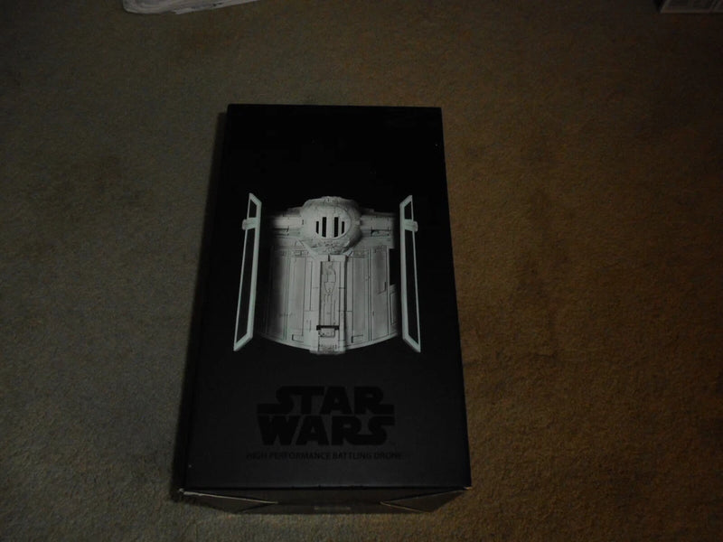 Black Star Wars collector's edition battling drone retail box with front logo