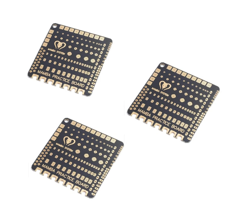 FPV soldering practice board set of three circuit boards with pin-hole layout
