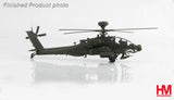 1/72 scale dark green helicopter model with four-blade rotor and tail fin
