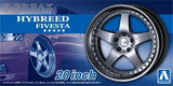 Aoshima 1/24 Model Car Tuned Parts(100)K-BREAK Hybreed Fivesta 20"Wheel & Tire