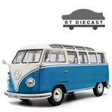 SOLIDO 1962 VW VOLKSWAGEN T1 SAMBA BUS  1/18 DIECAST MODEL BLUE / WHITE S1813401