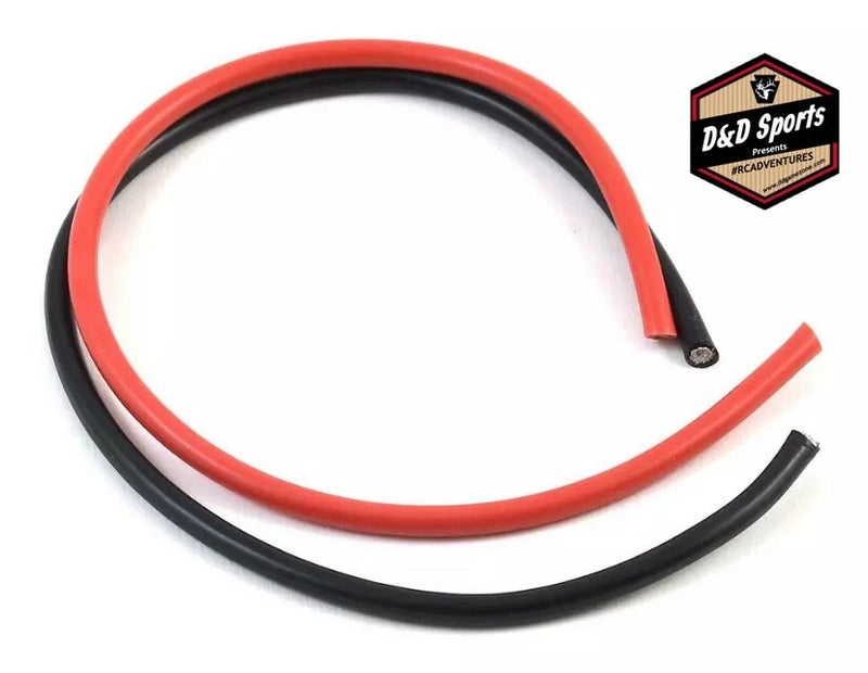TQ Wire 10AWG Power Wire Kit (Black & Red) (12") TQW1102 Battery
