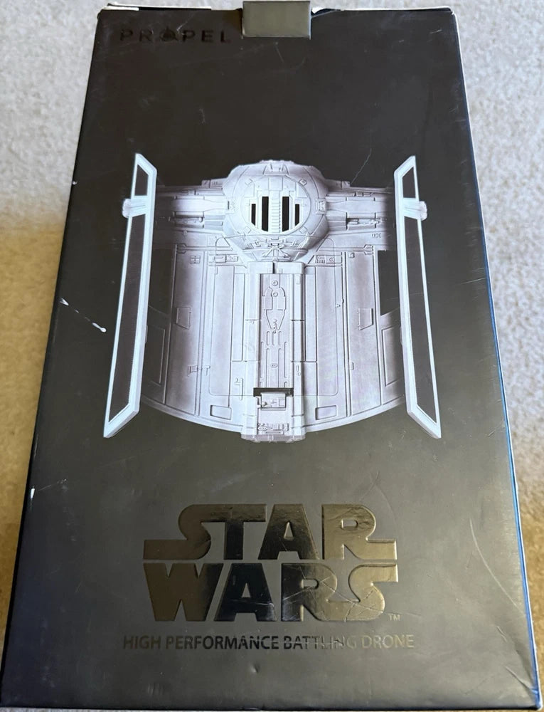 Star Wars high-performance battling quadcopter drone packaging, gray and black