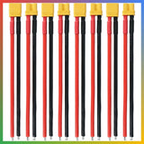 XT30 Connector Cable 16AWG 100mm Male Female RC Lipo Battery Drone Converter