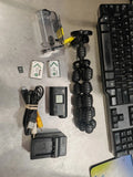 Sony HDR-AS20 Camcorder Charger WORKS Tripod Bundle 2 Batteries AV cable