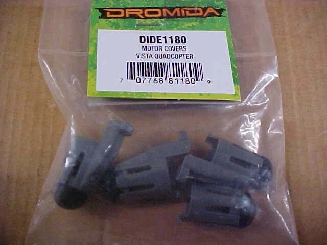 Dromida motor covers set for Vista quadcopter, dark gray plastic pieces