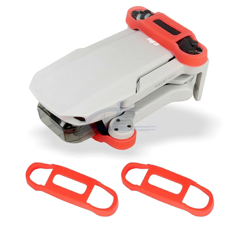 2pcs Red Soft Silicone Stabilizer Propeller Blade Fix Holder For DJI Mini 2 SE