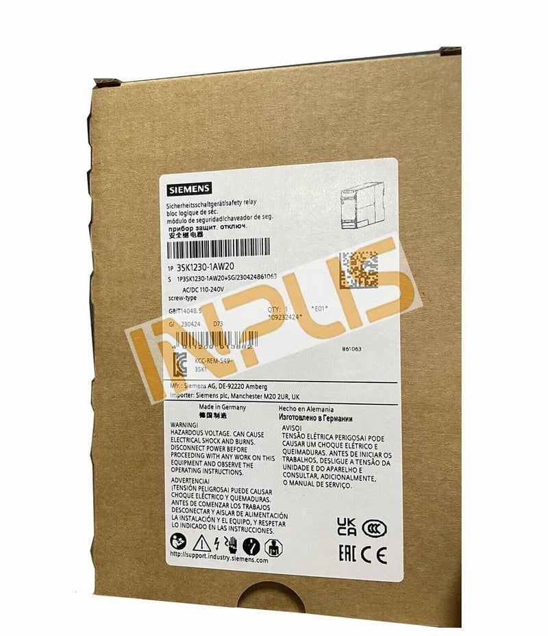 3SK1230-1AW20 NEW SIEMENS 3SK12301AW20 Safety relay