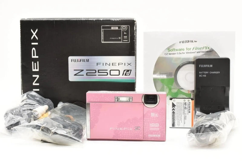 Fujifilm FINEPIX Z250fd Pink Compact Digital Camera Tested Working Japan