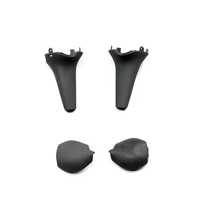 Drone landing gear leg bracket covers, black plastic set