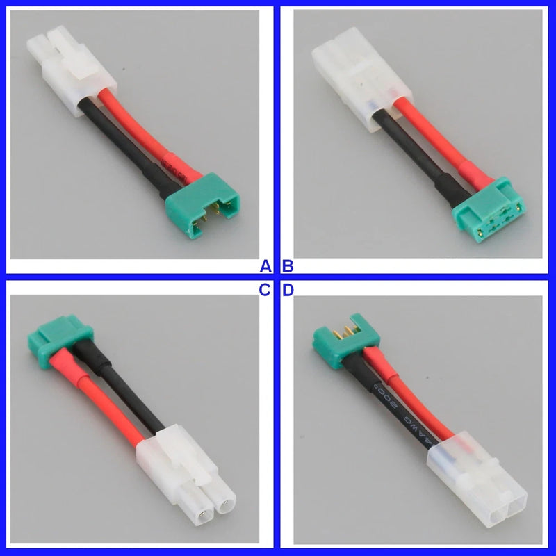 Tamiya to MPX Multiplex 14AWG 2inchs Cable Adapter For RC LiPo NiMH Battery FPV