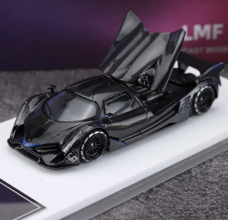 LMF 1:64 Black Carbon Devel 16 Racing Sports Model Diecast Display Car