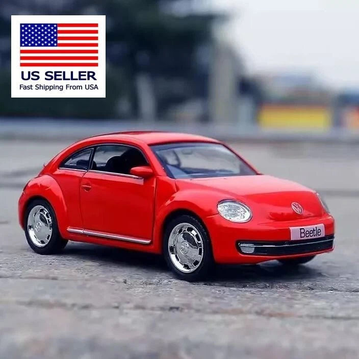 VOLKSWAGEN NEW BEETLE (A5) CAR RED VW ~1/36 VEHICLE COLLECTORS DIECAST MODEL