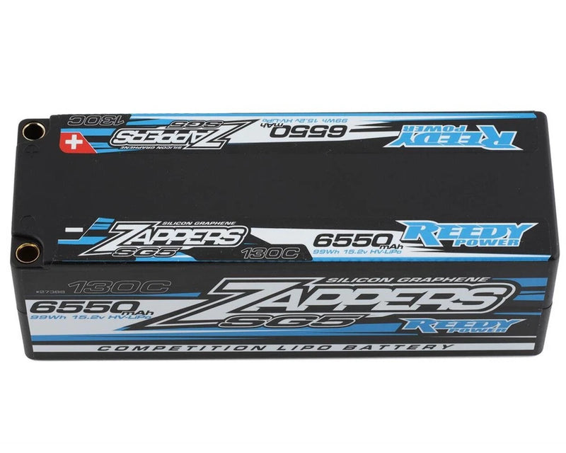 Reedy ASC27388 Zappers HV SG5 130C LiPo Battery (15.2V/6550mAh) w/5mm Bullets As