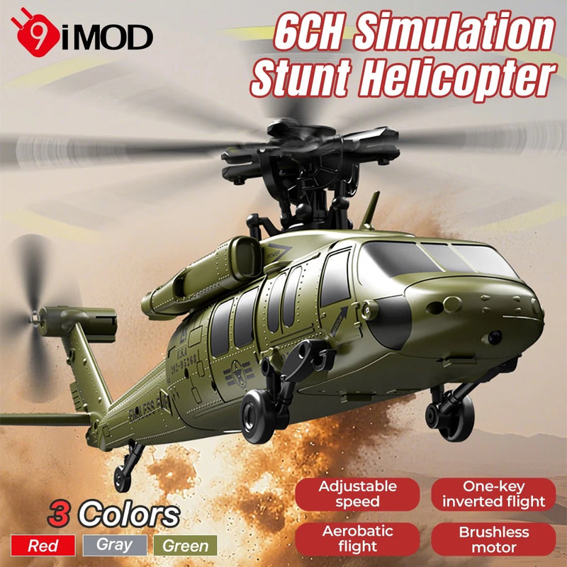JJRC-U9901 RC Helicopter 6CH Brushless Motor Optical Flow Positioning Aircraft