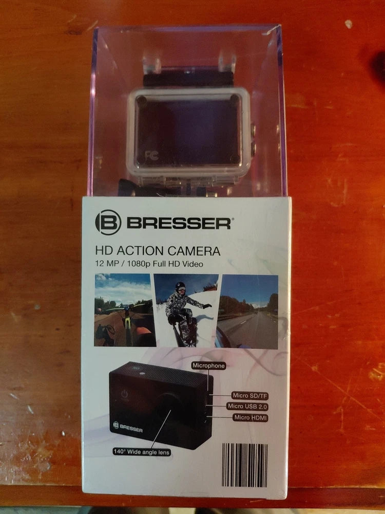 Bresser HD Action Camera 12MP 1080P Full HD Camera & Waterproof Case