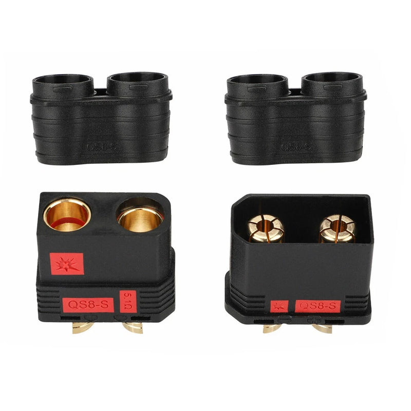 1 Pair QS8 Anti-Spark Connector Set Male And Female for RC Lipo Battery RC Car