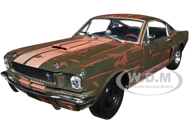 1966 SHELBY GT350 IVY GREEN (RUSTED) 1/24 DIECAST MODEL CAR BY M2 40300-107 A