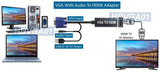 Plug-And-Play VGA With Audio To 1080p HD Video Converter
