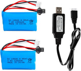 2Pcs 7.4V 1200mah 15C SM2P Plug Li-ion Battery for H101 H103 H105 Remote Control Battery