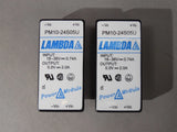 (2) Lambda PM10-24S05U Low Pro DC-DC Input 24 VDC Output 5 VDC Power Converters