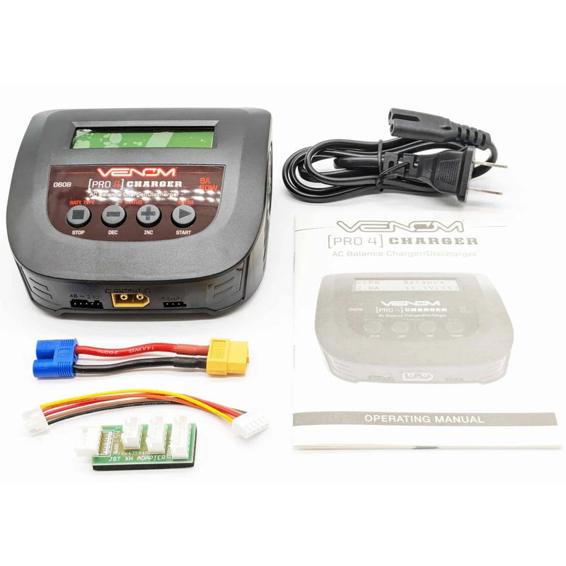 Venom 0608 Power Pro 4 Sport LiPo & NiMH 2S-4S 6A 60W AC Battery Charger