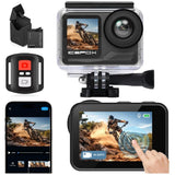 Underwater Camera 4K 60FPS 20MP, WiFi, Remote Control