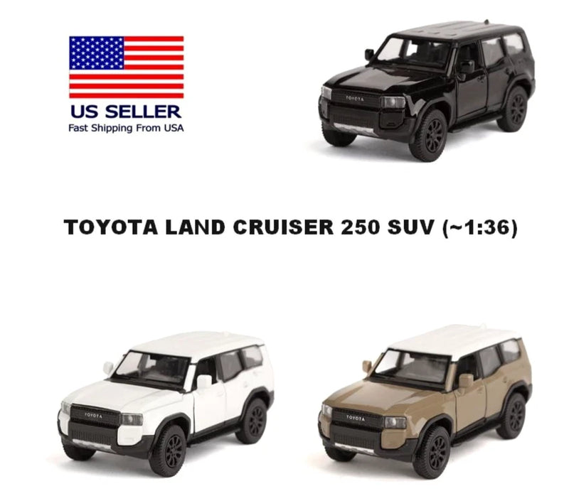 TOYOTA LAND CRUISER 250 SUV RARE ~1:36 DIECAST NEW HTF CAR MODEL 3 CHOICES GIFT