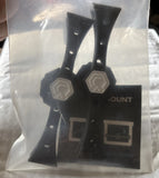 Black drone mount bracket set of 2 on retail bag packaging