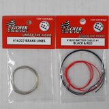GOFER RACING set brake lines & battery cables 16207 16201 MODEL KITS 1/24 1/25 Battery