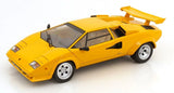 KK Scale 1:12 Lamborghini Countach LP 5000S QV 1985 Yellow Diecast Model