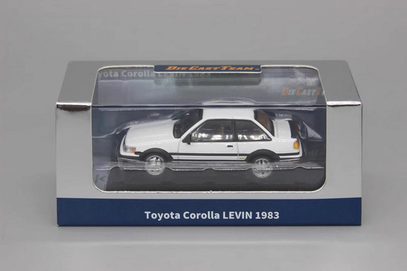 DCT 1/64 Scale  Corolla LEVIN 1983 White Diecast Car Model Toy Gift