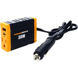 Power Drive PWD30 30W Power Inverter Car Plug Adapter 12V DC To 110V AC Slim ...