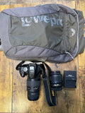 Nikon D5200 24.1MP DSLR Camera Black AF-S DX 18-55mm Lens+sigma DG Lens 70-300