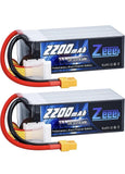 Zeee 6S Lipo Battery 2200mAh 22.2V 120C Soft Case Battery with XT60 Connector Battery