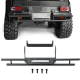 Black metal rear bumper for 1/10 RC truck, with brackets and mounting screws