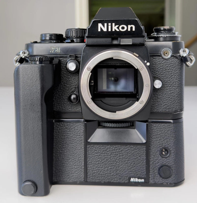 NIKON F3 35mm Camera with MD4 Motor Drive WORKS GREAT / WORK HORSE