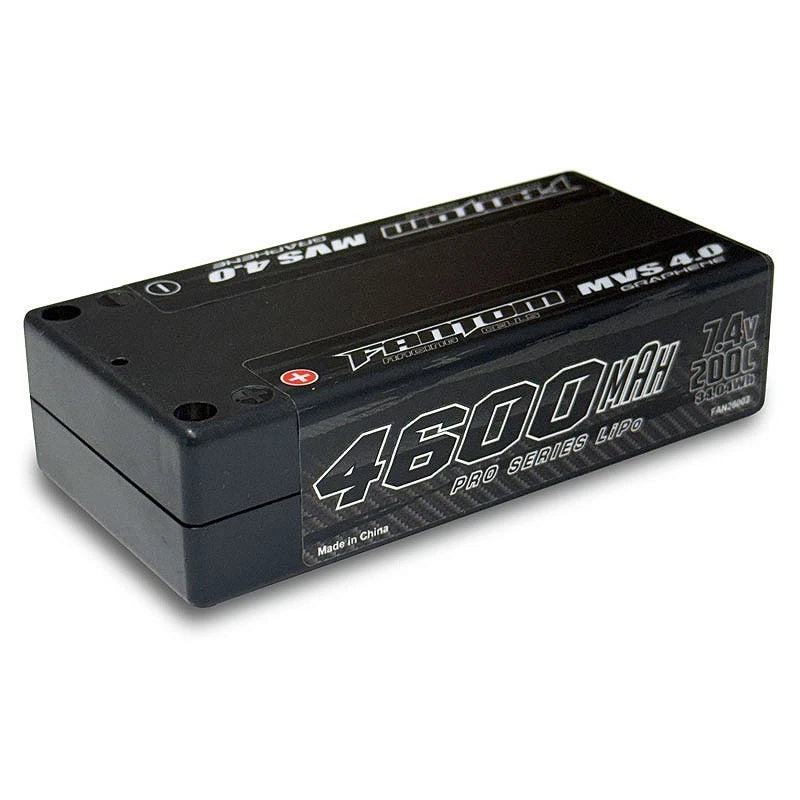 Fantom 4600mah 200c 7.4v 2s Graphene Pro Shorty Lipo Battery FAN26002 Battery