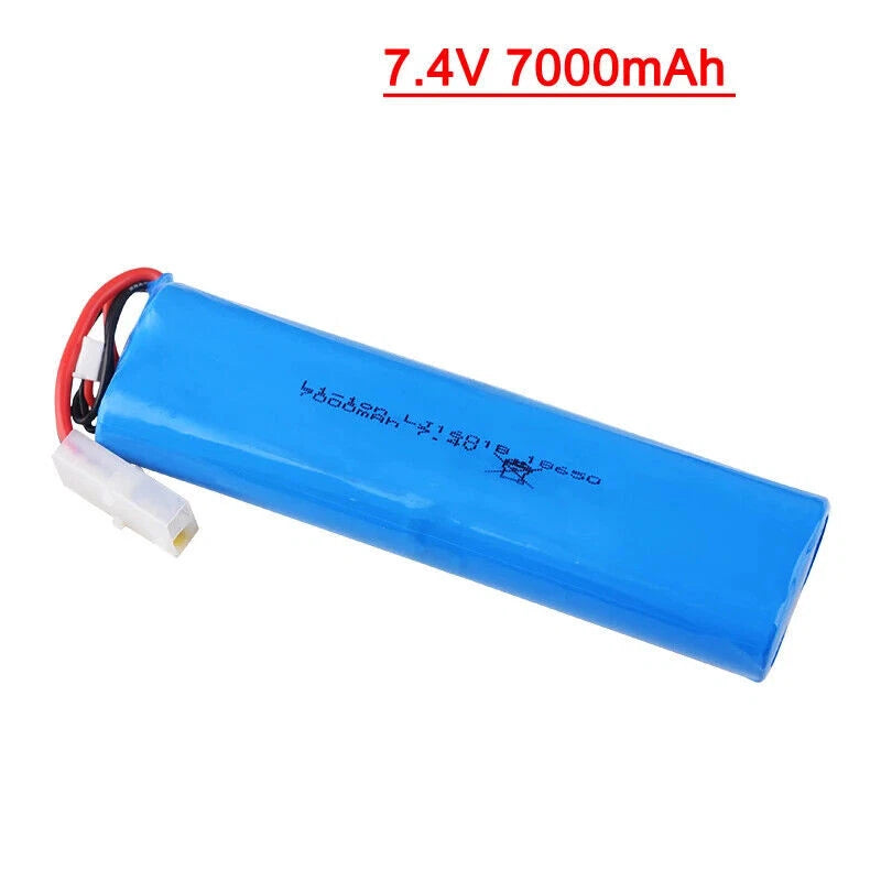 KET-2P plug 7.4V 7000mAh Li-po Battery for Henglong 3818 3839 3869 3889 1/16 RC Battery