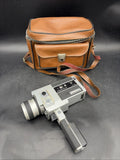 Argus Cosina Model 704 Super 8 Film Camera For Parts Battery Box Corroded W Case Battery