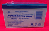 POWER SONIC SEALED RECHARGEABLE BATTERY MODEL PS-12120 F2 12 VOLT 12.0 AMP Battery